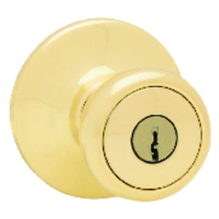 Kwikset Kwikset Tylo Polished Brass Entry Lockset 1-3/4 in. 94002-939
